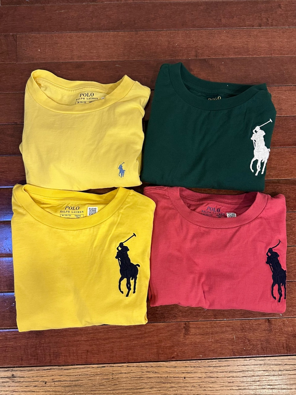 4 Polo by Ralph Lauren Kids Short-Sleeve Tees - Yellow, Green, Red
